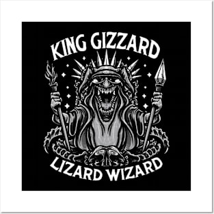 The King Gizard And Wizard Lizard Posters and Art